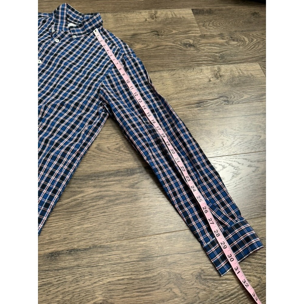EUC Mens ROWM long sleeve button up plaid 100% cotton size L - Picture 6 of 7